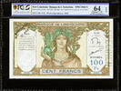 South Pacific 100 Francs New Caledonia / Indochina   SPECIMEN Pick-42es CH UNC PCGS 64 OPQ