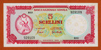 Somalia 5 Shillings Somalia Pick-5 Choice UNC Rare -