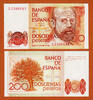 Spain 200 Pesetas Spain Pick-156 Crisp UNC -