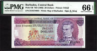 20 Dollars Barbados ND Pick-39 GEM UNC PMG 66 EPQ -