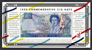 New Zealand New Zealand Commemorative $10 LOW Serial BBB 000120 W/Folder Pick-176 UNC -