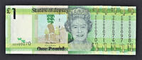 UK (Great Britain) Pound Jersey 1 X One Pick-32a LOW Serial 000070, 71, 74, 97, 98 UNC -
