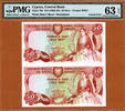 Cyprus 50 Cent Cyprus 1983-84 UNCUT Remainder Pick-49r Ch UNC PMG 63 EPQ -