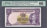 New Zealand Pound New Zealand One ND Pick-159d GEM UNC PMG 66 EPQ -