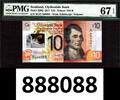 10 Pounds Scotland Polymer Almost SOLID 888088 P-229Q SUPERB GEM UNC PMG 67 EPQ -