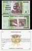 Zimbabwe Zimbabwe 50 Trillion 2008 AA With CERTICICATE OF AUTHENTICITY & U.V Passed UNC -