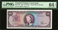 20 Dollars Trinidad and Tobago QEII Pick-29c CH UNC PMG 64 EPQ -
