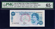 UK (Great Britain) 50 NEW Pence Isle of Man QEII ND Pick-33a GEM UNC PMG 65 EPQ -