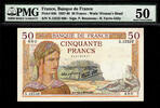 France 50 Francs France Pick-85b About UNC PMG 50 Rare -