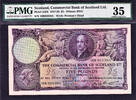 5 Pounds Commercial Bank of Scotland Pick-S333 Ch Very Fine PMG 35 -