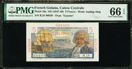 5 Francs French Guiana ND Pick-19a GEM UNC PMG 66 EPQ -