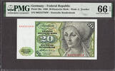 Germany 20 Deutsche Mark Germany Federal Republic Pick-20a GEM UNC PMG 66 EPQ -