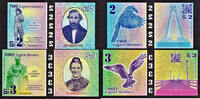 USA USA Eugene, Oregon Local POLYMER Currency MATCHING PAIR 2 & 3 Skinners UNC -