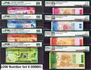1000 Rupees Sri Lanka 20-50-100- 2015 LOW # 000001 SUPERB GEM UNC PMG 66 - 68 EPQ -