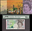 UK (Great Britain) 5 Pounds England Hong Kong COMMEMORATIVE HK 97 W/Folder GEM UNC PMG 65 EPQ -