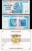 Zimbabwe Zimbabwe 100 Trillion 2008 AA Pick-90 U.V Passed with C.O.A UNC Ship from CANADA -