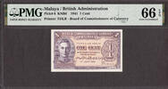 Malaysia Cent Malaya - British Administration KGVI One Pick-6 GEM UNC PMG 66 EPQ -