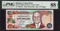 Bahamas 50 Dollars Bahamas 2000 Pick-66 SUPERB GEM UNC PMG 68 EPQ **TOP GRADE** -