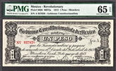 Mexico Peso Mexico Revolutionary Gobierno One Serie A Pick-S626 GEM UNC PMG 65 EPQ -