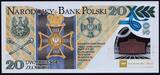 POLAND / POLEN 20 zlotych 2014 Jozef Pilsudski - POLIMER UNC