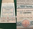 FRANCE / CANNES 1.000 Francs CASINO Cannes, 250 pcs, RARE -