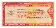 Deutschland / DDR 50 deutsche mark nd Reisescheck / Travelleres Cheque, ... 500,00 EUR  zzgl. 10,00 EUR Versand