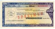 Deutschland / DDR 500 deutsche mark nd Reisescheck / Travelleres Cheque,... 600,00 EUR  zzgl. 10,00 EUR Versand