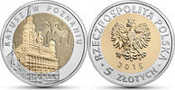 POLAND 5 zlotych POLAND: 5 zlotych 2015. Ratusz w Poznaniu / POSEN -