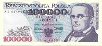 POLAND 100 000 zlotych POLAND: 100 000 zlotych 1993. Series AE. UNC -