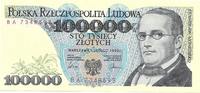 POLAND / POLEN 100 000 zlotych Series BA. GRADE UNC -