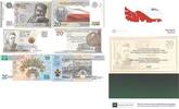 POLAND / POLEN 20 zlotych A set of 3 collector banknotes: Pilsudski, Sklodowska, 300th Anniversay of the.. -