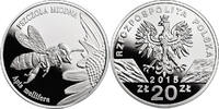 POLAND / POLEN 20 zlotych 2015 Honey bee, Apis mellifera, PP 290,00 EUR  zzgl. 10,00 EUR Versand