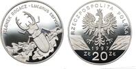 POLAND / POLEN 20 zlotych 1997 Jelonek Rogacz, Lucanus cervus PP 475,00 EUR  zzgl. 10,00 EUR Versand