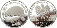 POLAND / POLEN 20 zlotych 1996 Jez, Erinaceus europaeus PP 595,00 EUR  zzgl. 10,00 EUR Versand