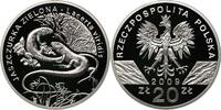 POLEN / POLAND 20 zlotych 2009 Jaszczurka Zielona, Lacerta viridis PP 109,00 EUR  zzgl. 10,00 EUR Versand