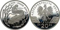 POLAND / POLEN 20 zlotych 1995 Sum, Silurus glanis PP 400,00 EUR  zzgl. 10,00 EUR Versand