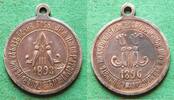 Russland auf die Ausstellung in Nizhny Novgorod, sehr selten Silbermedaille 1896 ss-vz, kleines Graffito