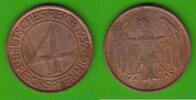 Weimarer Republik 4 Reichspfennig Brüning-Taler, sehr hübsch -