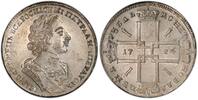 Russland Rubel Peter I. der Große 1682-1725, toll erhalten -