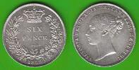 Großbritannien 6 Pence Victoria 1837-1901, hübsch -