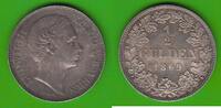 Bayern 1/2 Gulden Ludwig II. 1864-1886 der Kini, Prachtexemplar -