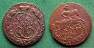 Russland 1 Kopeke Katharina II. 1762-1796, toll erhalten, selten in dieser Qualität -