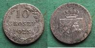 Polen unter Russland 10 Groszy selten -