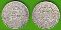 Weimarer Republik 5 Reichsmark Eichbaum, selten -