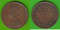 Britisch-Indien 1/4 Anna Victoria 1837-1901, Calcutta -