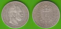 Preußen 2 Mark Wilhelm I. 1861-1888, hübsch -