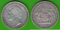 Sachsen Ausbeutetaler 1862 Johann 1854-1873, hübsch ss-vz, winziger Kratzer