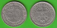Weimarer Republik 50 Reichspfennig seltener Jahrgang -