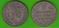 Preußen 1/2 Silbergroschen Wilhelm I. 1861-1888, Hannover, seltenes Jahr -