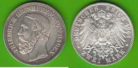 Baden 2 Mark Friedrich I. 1856-1907, toll erhalten -